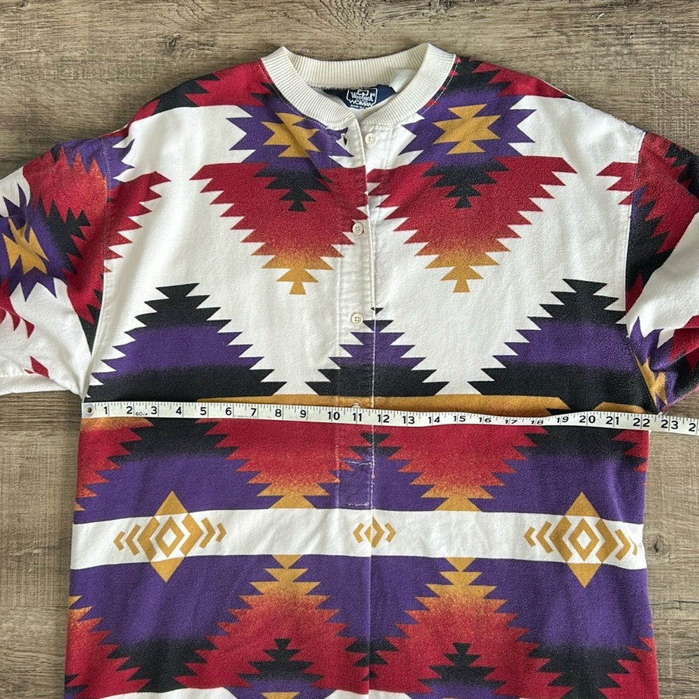 Vintage Woolrich Navajo Aztec Pajamas Dress M - Picture 5 of 7